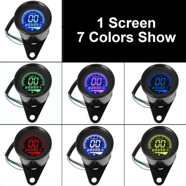 my-11134207-7qukw-liv3zljalqoz53 Universal 85mm Digital Motorcycle Speedometer